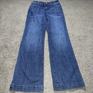 Stetson City Trouser Jean Womens Size 2 Blue Bootcut Flare Denim Western 26x32
